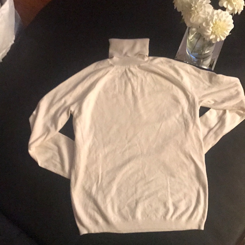 Talbots cream turtle neck sweater